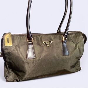 Prada Vintage Brown Women's Shoulder Handbag